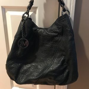 Michael Kors Black leather hobo bag